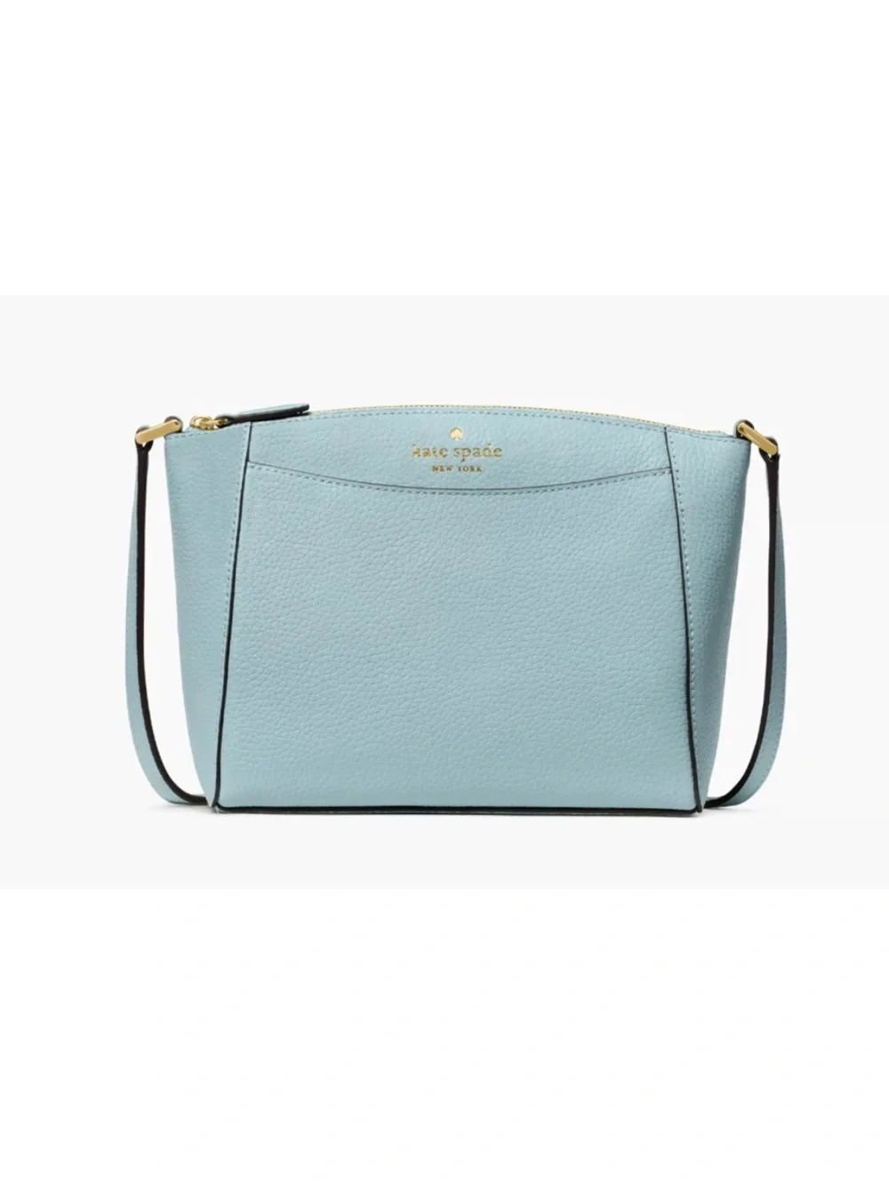 New Kate Spade Monica Pebbled Leather Crossbody Aventurine